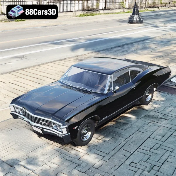 Chevrolet impala 676 Chevrolet Impala 1967 – Classic American Muscle Car 3D Model