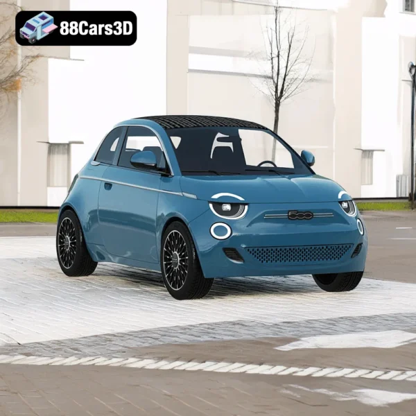 Fiat 500 La Prima 3D Model