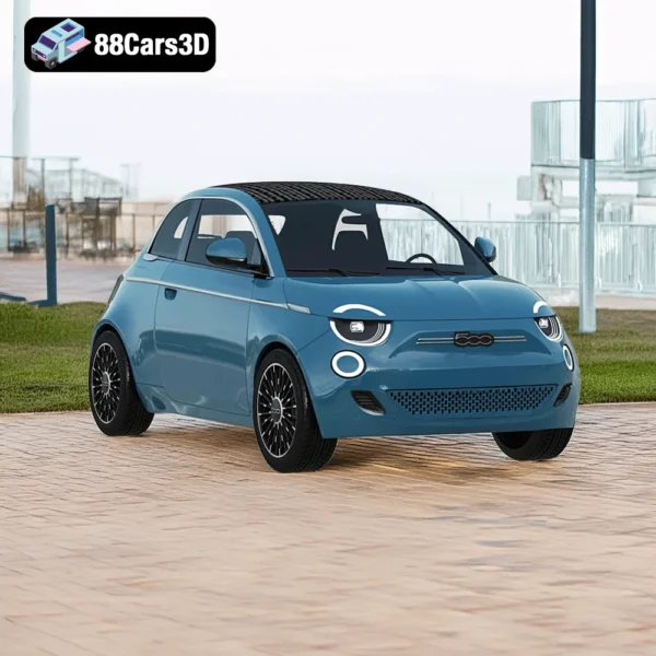 Fiat 500 La Prima 3D Model