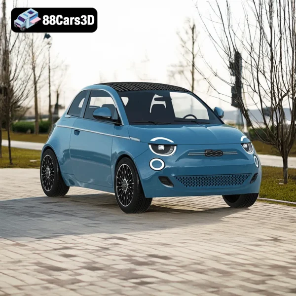 Fiat 500 La Prima 3D Model