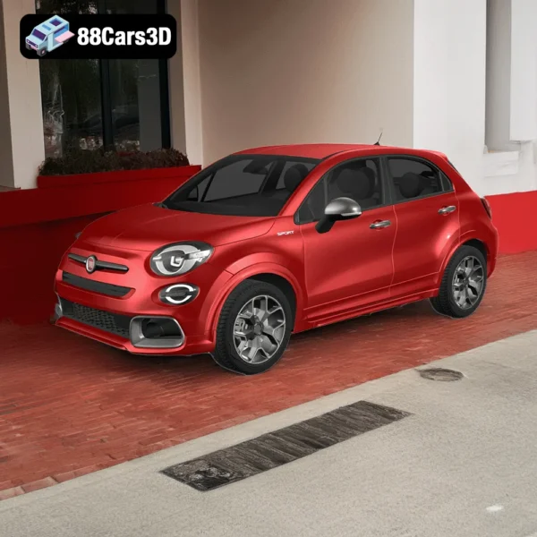 Fiat 500X Sport 2020 3D Model11 Fiat 500X Sport 2020 3D Model