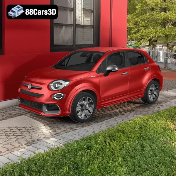 Fiat 500X Sport 2020 3D Model2 Fiat 500X Sport 2020 3D Model