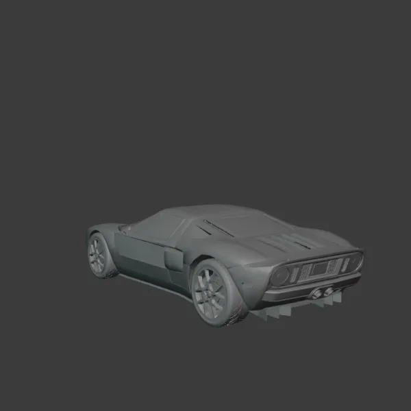 Ford GT 2005 3d model 0003 Ford GT 2005 3D Model