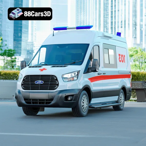 Ford_transit_Ambulance 7 Ford Transit Ambulance 3D Model