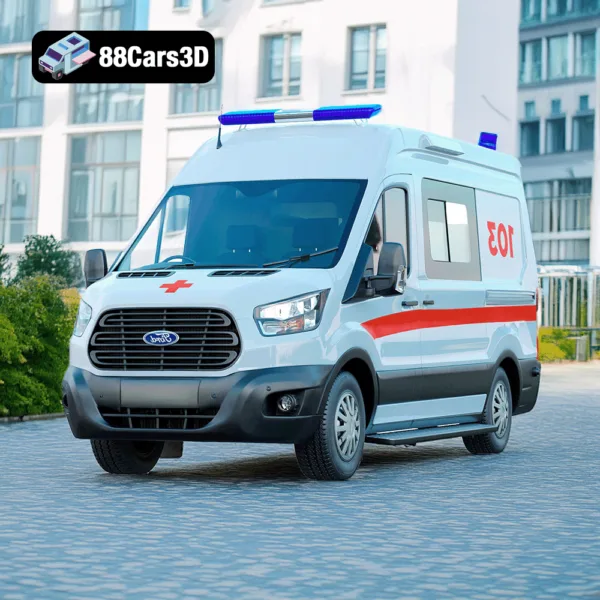 Ford_transit_Ambulance4 Ford Transit Ambulance 3D Model