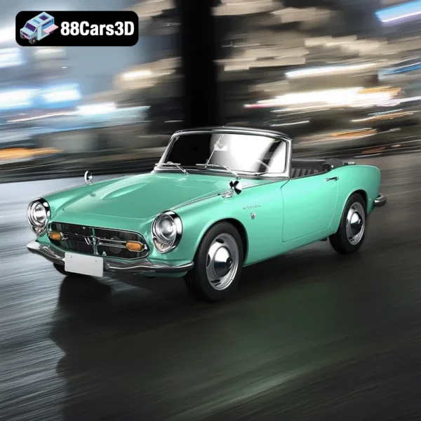 Honda S800 Cabriolet 1966 3D Model2 Honda S800 Cabriolet 1966 3D Model