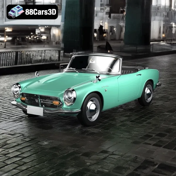 Honda S800 Cabriolet 1966 3D Model