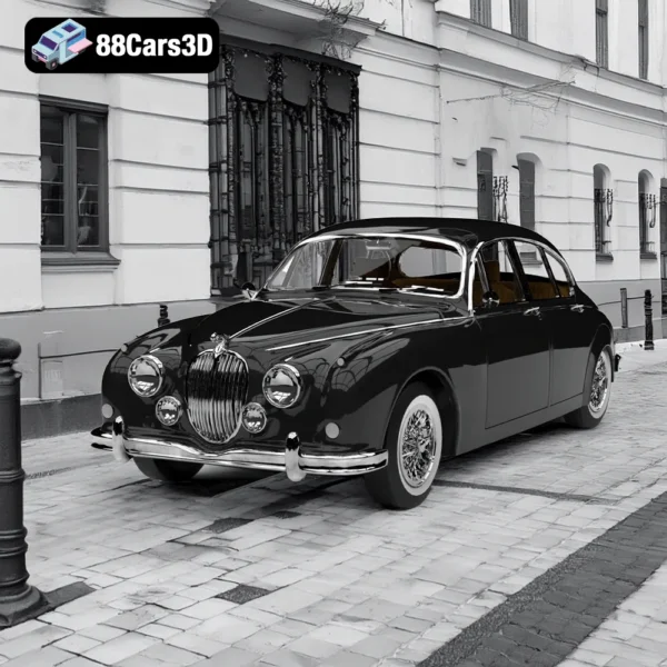 Jaguar MK2 1962 3D Model5 Jaguar MK2 1962 3D Model – Classic British Sedan for Retro Scenes & Projects