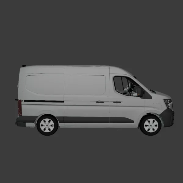L2H2 Renault Master Van 3D Model High-Quality INT and EXT