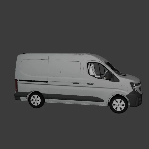 L2H2 Renault Master Van 3D Model High-Quality INT and EXT