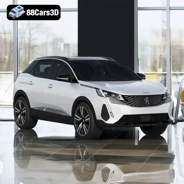 Peugeot 3008 20213 Peugeot 3008 2021 – Compact SUV 3D Model