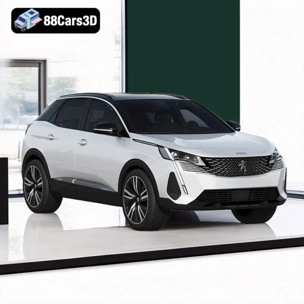 Peugeot 3008 20216 Peugeot 3008 2021 – Compact SUV 3D Model