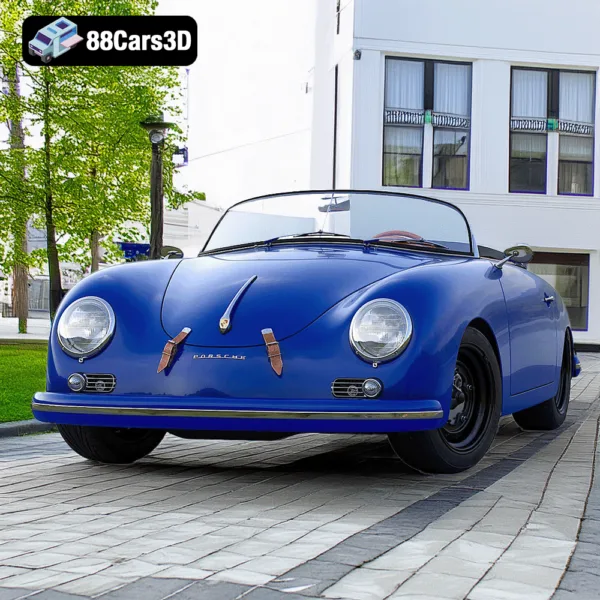 Porsche 356 A Speedster 3D Model