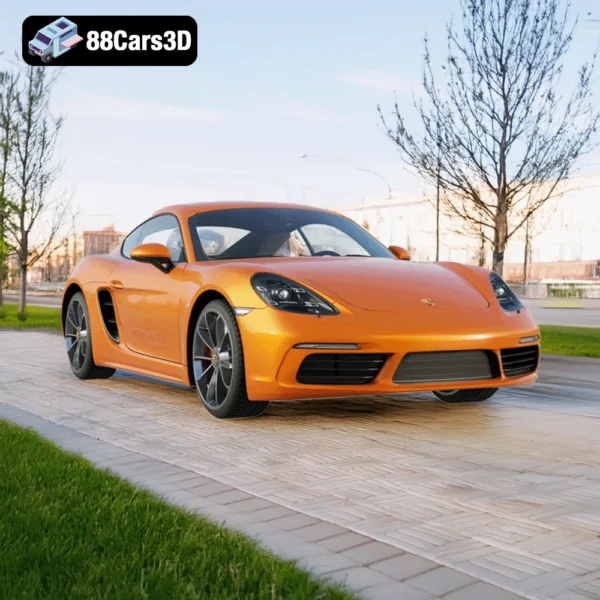 Porsche 718 Cayman S4 Porsche 718 Cayman S 3D Model