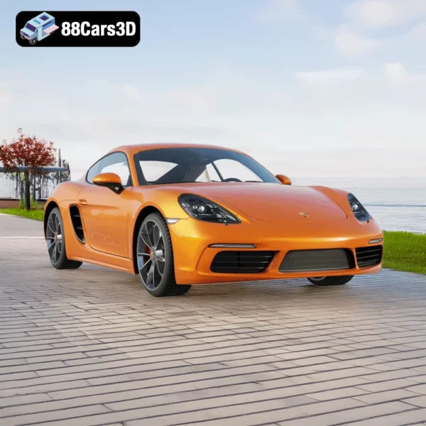 Porsche 718 Cayman S6 Porsche 718 Cayman S 3D Model