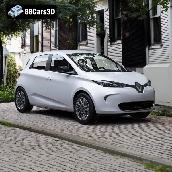 Renault Zoe 3D Model55 Renault Zoe 3D Model