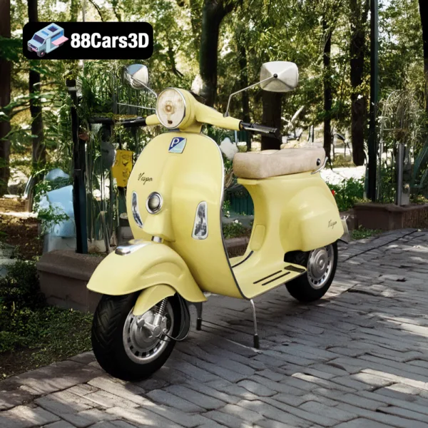 Vespa Motorbike 3D Model