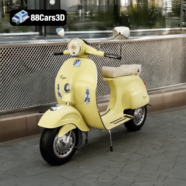 Vespa Motorbike 3D Model