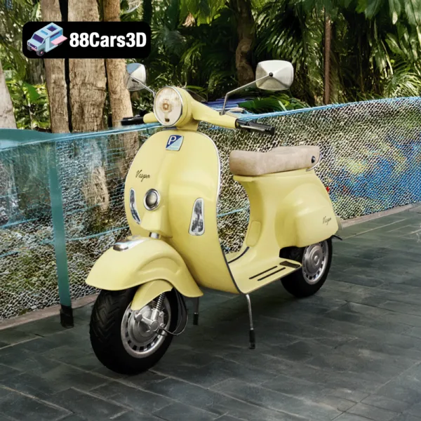 Vespa Motorbike 3D Model