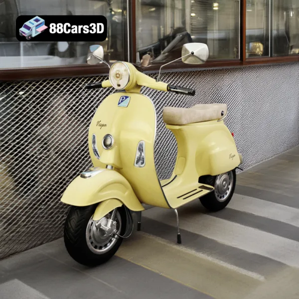 Vespa Motorbike 3D Model