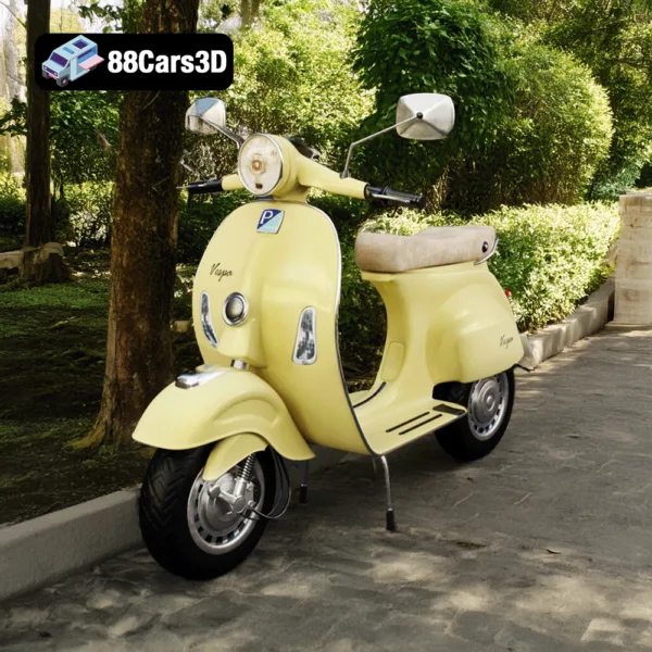 Vespa Motorbike 3D Model