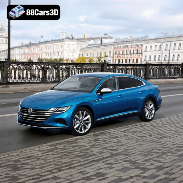 Volkswagen Arteon Hybrid 2021 3D Model3