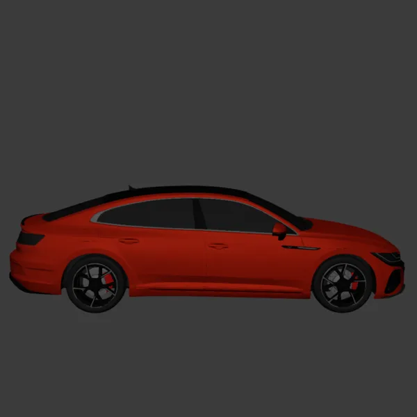 Volkswagen Arteon R fastback 2022 0006 Volkswagen Arteon R Fastback 2022 3D Model