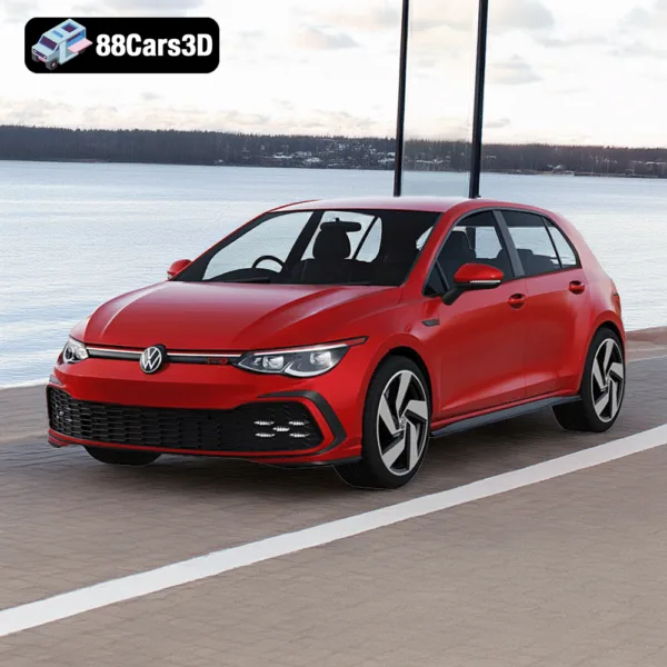 Volkswagen Golf 8 GTI 3D Model