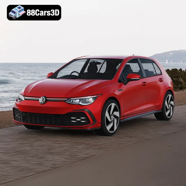 Volkswagen Golf 8 GTI 3D Model