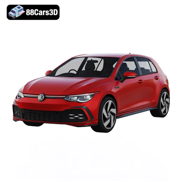 Volkswagen Golf 8 GTI 3D Model