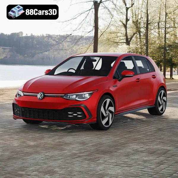 Volkswagen Golf 8 GTI 3D Model