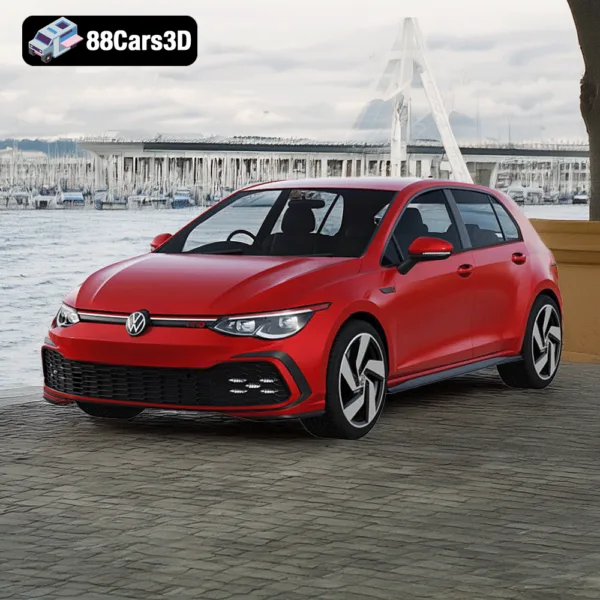 Volkswagen Golf 8 GTI 3D Model