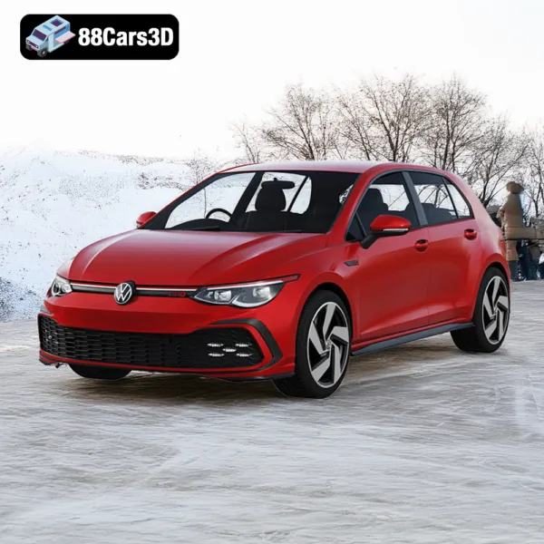 Volkswagen Golf 8 GTI 3D Model