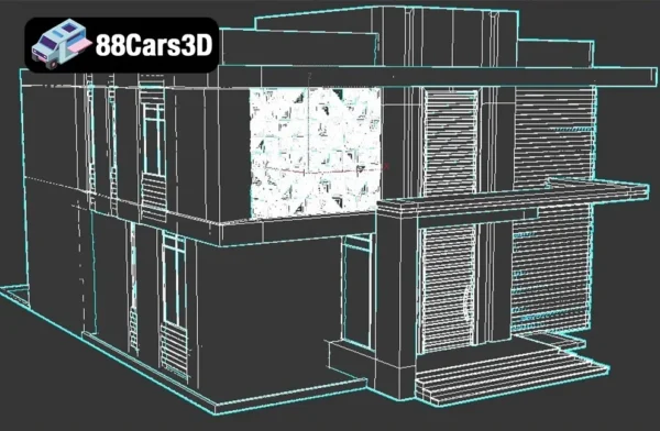 009 Modern Villa 2021 – Contemporary Residential House 3D Model