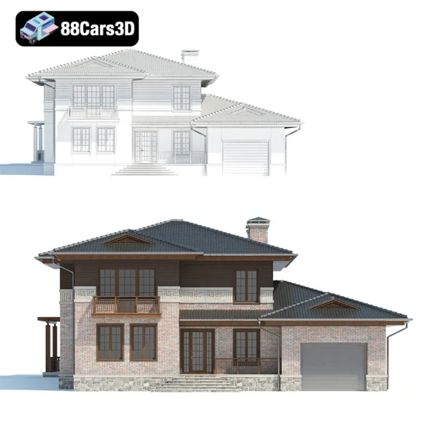 01 Cottage 1 – Cozy Residential Architecture 3D Model