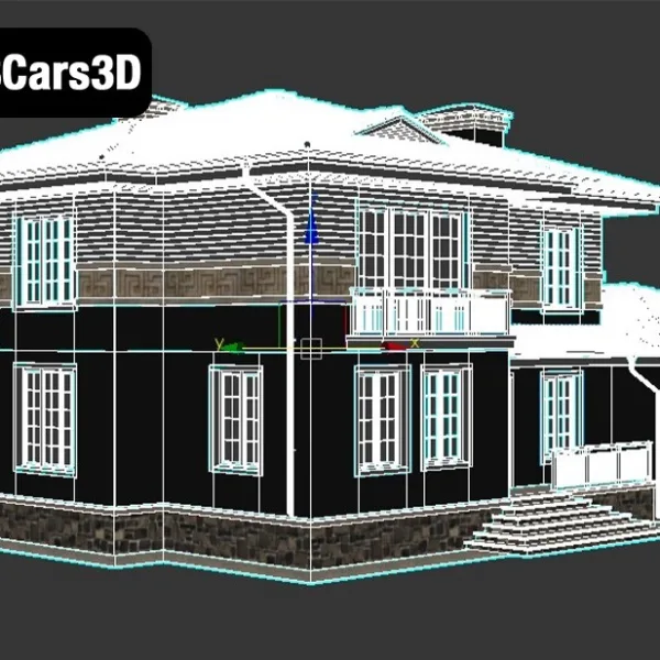 Cottage 1 – Cozy Residential Architecture 3D Model