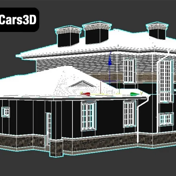Cottage 1 – Cozy Residential Architecture 3D Model