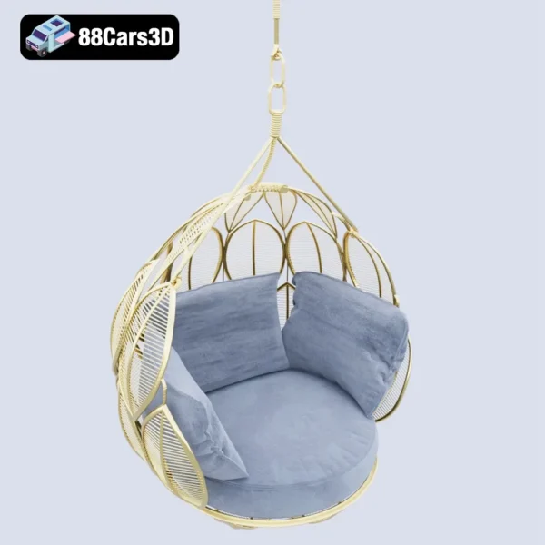 Pear Chair – Sculptural Accent Chair 3D Model