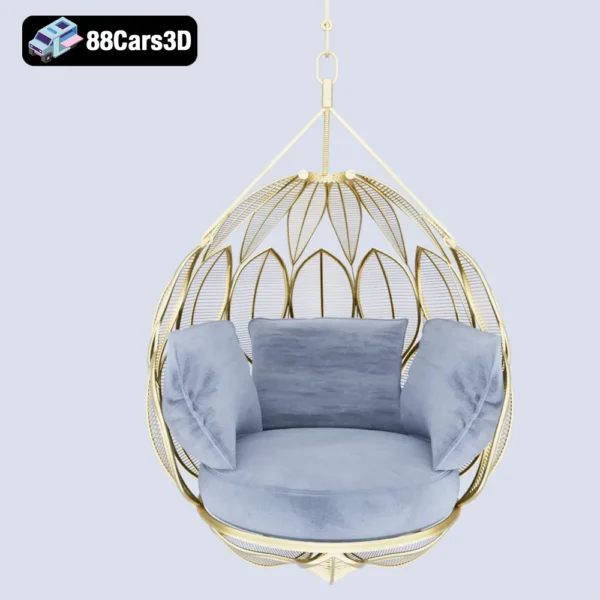 Pear Chair – Sculptural Accent Chair 3D Model