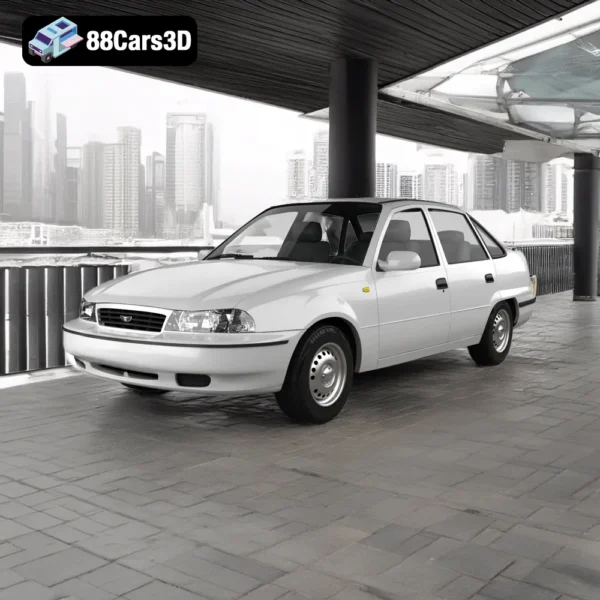 2000 Daewoo Nexia – Compact Sedan 3D Model