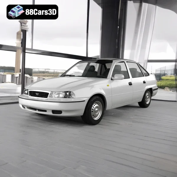 2000 Daewoo Nexia – Compact Sedan 3D Model