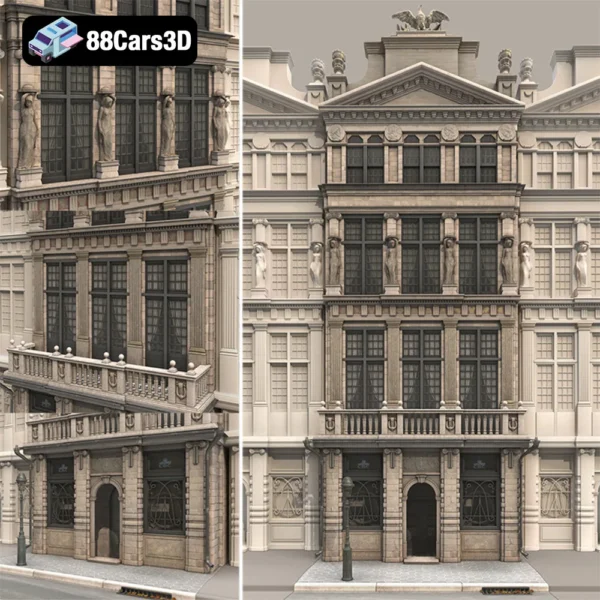 Facade – Modern Architectural Exterior 3D Model