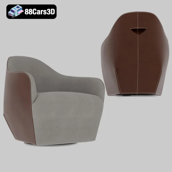 7WK ISANKA Chair 2021 – Contemporary Designer Chair 3D Model