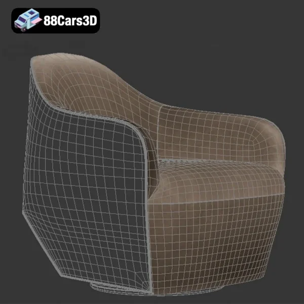 7WK ISANKA Chair 2021 – Contemporary Designer Chair 3D Model