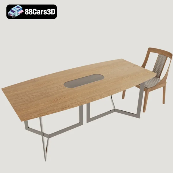 Adam-Eva 2021 – Contemporary Table and Chairs 3D Model