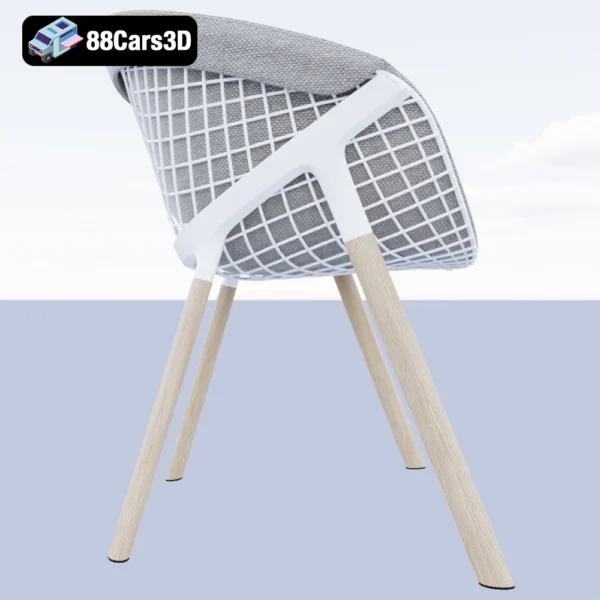 Alias Kobi Chair – Designer Mesh-Frame Lounge Chair 3D Model