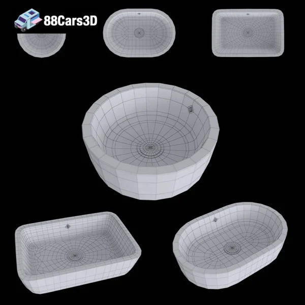 Architectura 02 Villeroy & Boch ARCHITECTURA Bathroom Fixture 3D Model