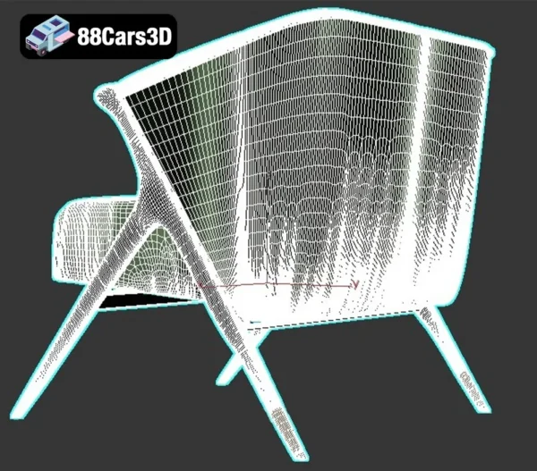 Armchair-A2 – Contemporary Lounge Chair 3D Model