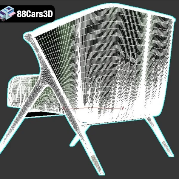 Armchair-A2 – Contemporary Lounge Chair 3D Model