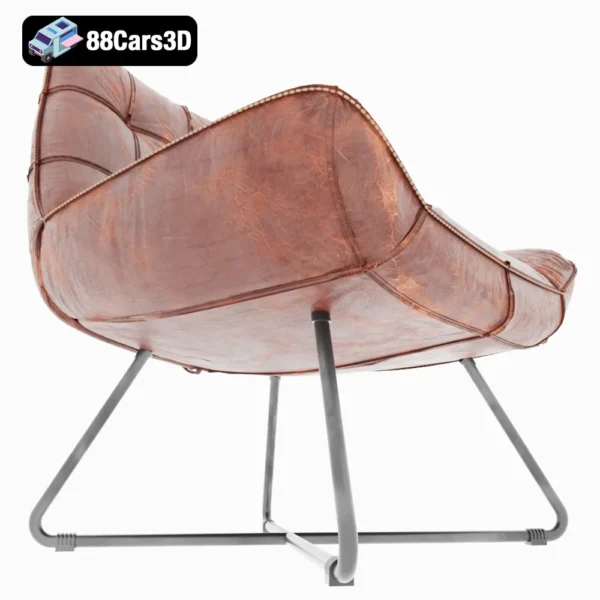 Aubrey Lounge Chair – Modern Accent Armchair 3D Model